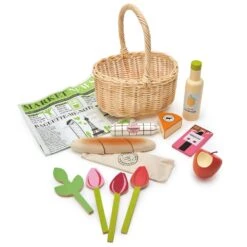 Tender Leaf Toys Shopping Basket -Toy Shop TL8286 market day basket 3 jpg