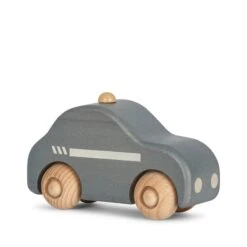 Konges Sløjd Wooden Police Car -Toy Shop WOODEN POLICE CAR Wooden toys KS3923 NATURE jpg