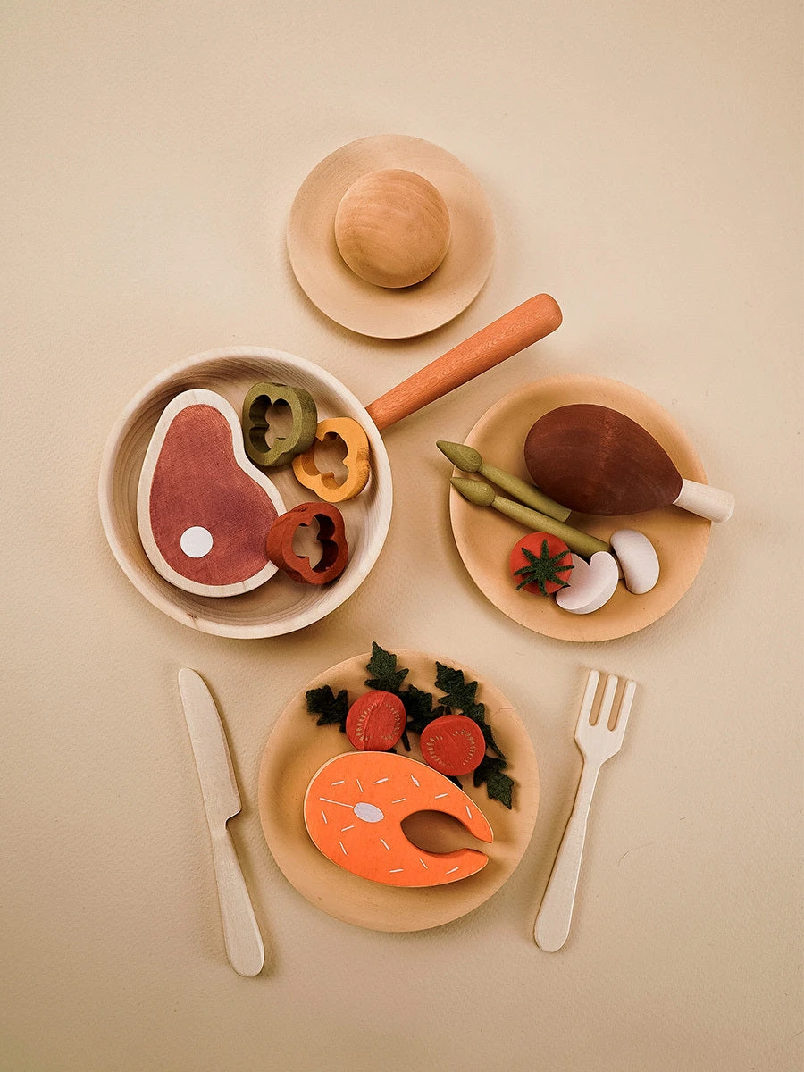 Sabo Concept Handmade Wooden Dinner Set 3 Sabo Concept Handmade Wooden Dinner Set - Image 3