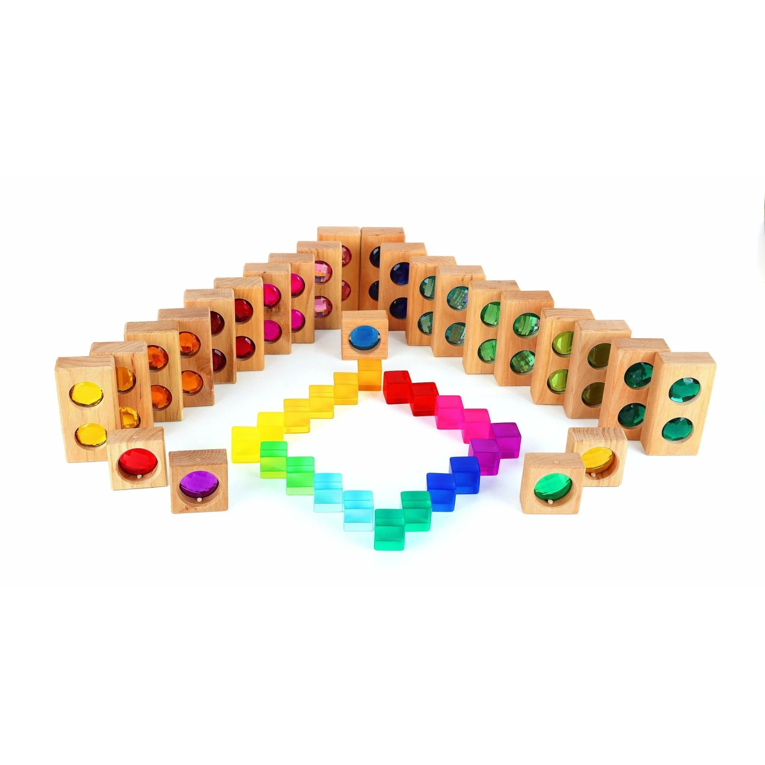 Bauspiel Gem Blocks With Lucent Cubes (45 Pieces) 4 Bauspiel Gem Blocks With Lucent Cubes (45 Pieces) - Image 4