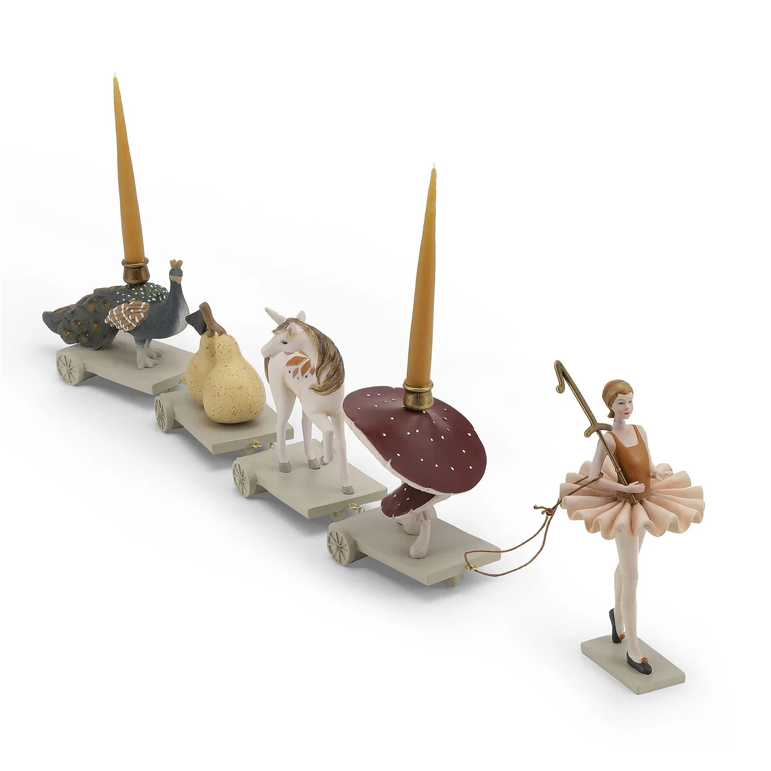 Konges Sløjd Ballerina Birthday Train With Beeswax Candles 6 Konges Sløjd Ballerina Birthday Train With Beeswax Candles - Image 6