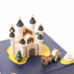 Wooden Castle Music Box -Toy Shop castle