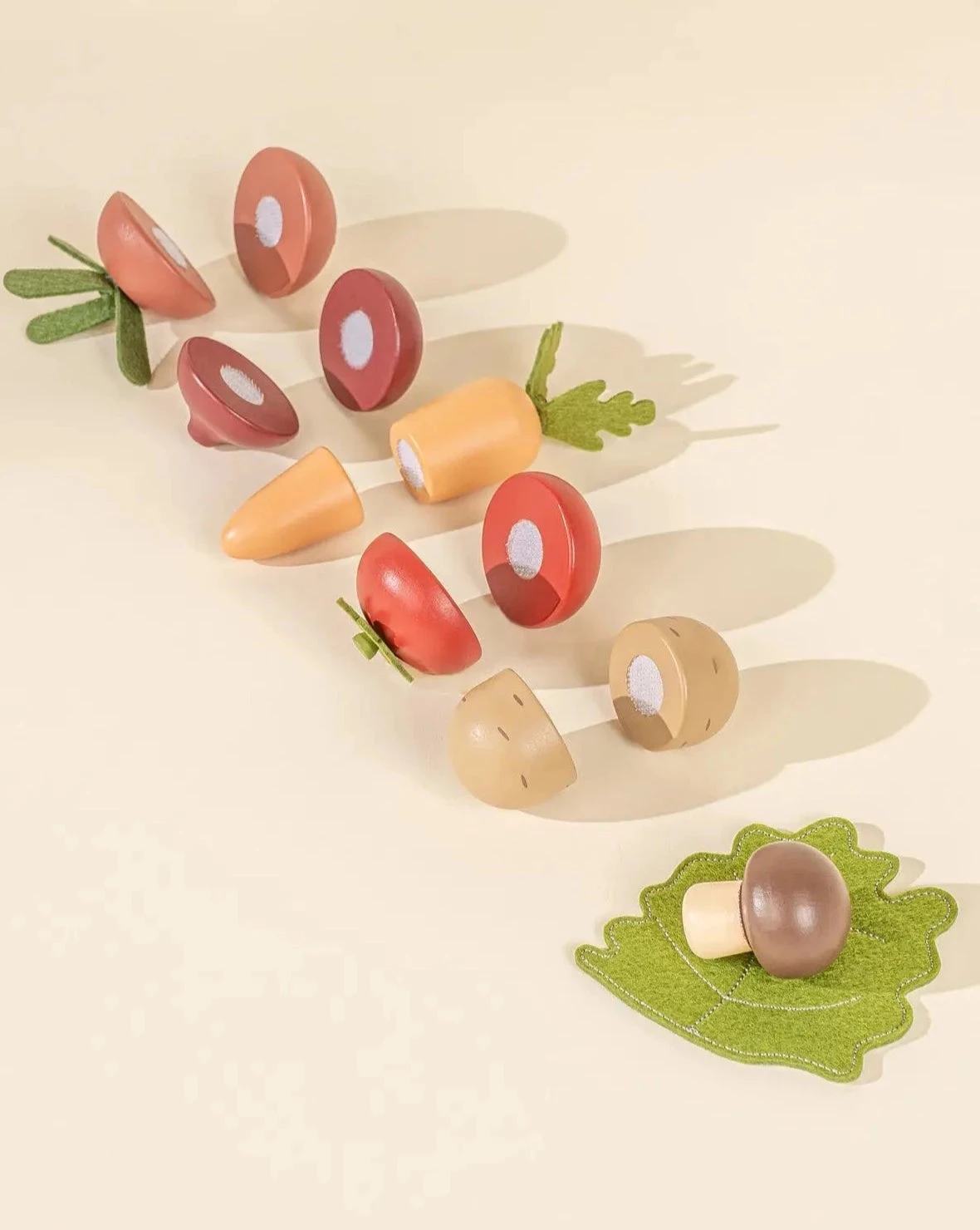 Sliceable Wooden Vegetables 1 Sliceable Wooden Vegetables