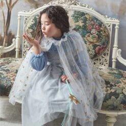 Meri-Meri Meri Meri White Tulle Star Cape Costume