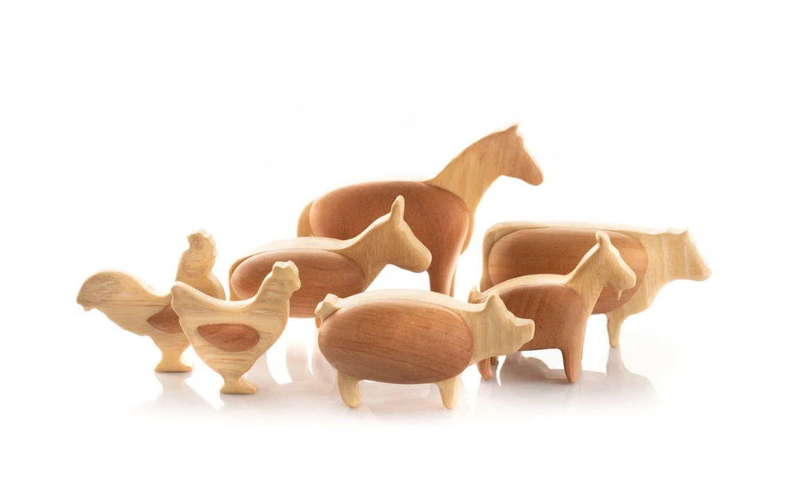 Handmade Chunky Wooden Animals 17 Handmade Chunky Wooden Animals - Image 17