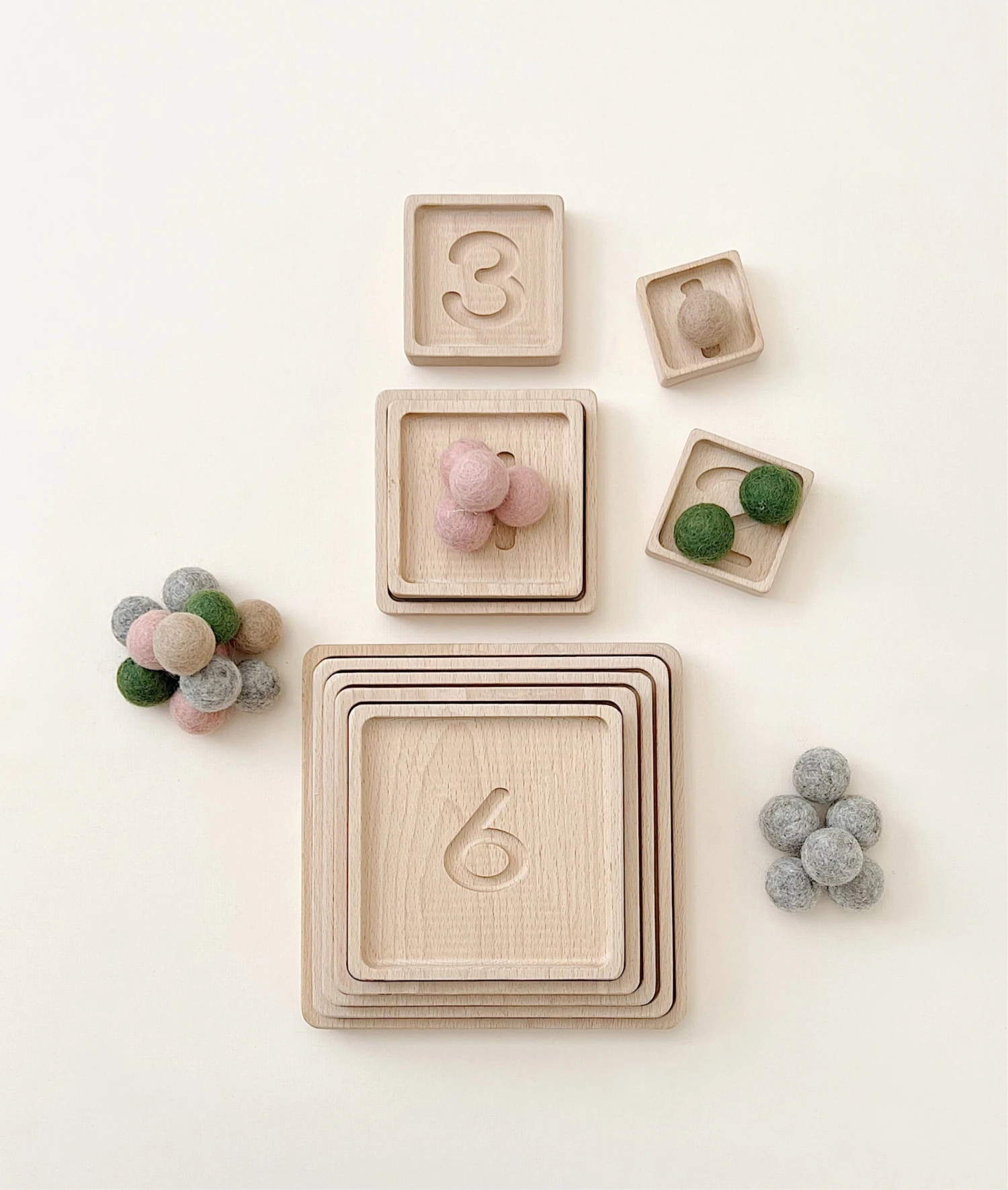 The Original Wooden Pyramid Counting Trays - Made In USA 1 The Original Wooden Pyramid Counting Trays - Made In USA