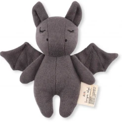 Konges Sløjd Organic Animal Rattle -Toy Shop kongessloejd konge sloejd legetoej bamse mini bat grey graa mini 1 p