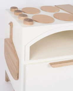 Milton & Goose Play Kitchen With Pizza Oven - Made In USA 6 Milton & Goose Play Kitchen With Pizza Oven - Made In USA -Toy Shop milton and goose luca play kitchen close up 2048x jpg