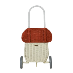 Olli Ella Rattan Mushroom Luggy - Red -Toy Shop mushroom luggy red rattan 2 2000x png