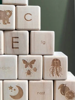 Alphabet Wooden Blocks -Toy Shop saboconcept 9a68115e6958a8980db5f8bfd5c3ab6c
