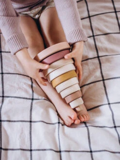 Wooden Pyramid Stacker - Pink -Toy Shop saboconcept d573487c037febc1298e32de71d5cf95