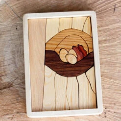 Handmade Double Layer Wooden Puzzle - The Nest -Toy Shop the nest 1