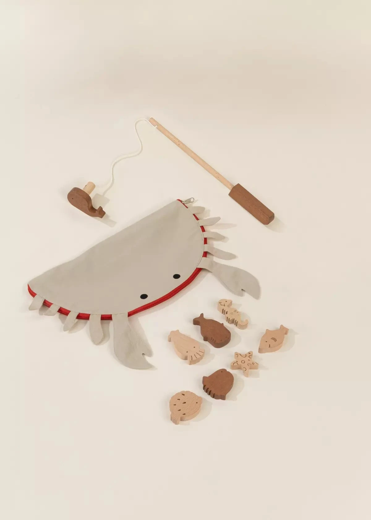 Wooden Fishing Game With Bag 1 Wooden Fishing Game With Bag