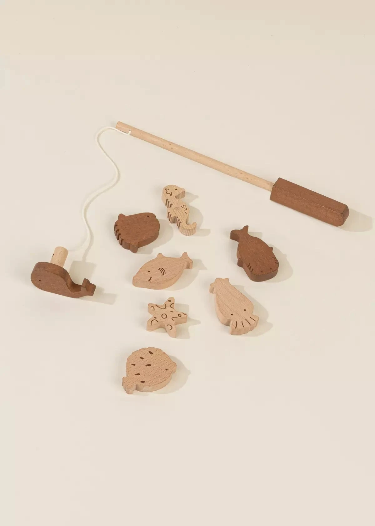 Wooden Fishing Game With Bag 2 Wooden Fishing Game With Bag - Image 2